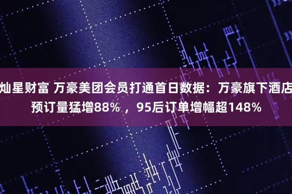 灿星财富 万豪美团会员打通首日数据：万豪旗下酒店预订量猛增88% ，95后订单增幅超148%